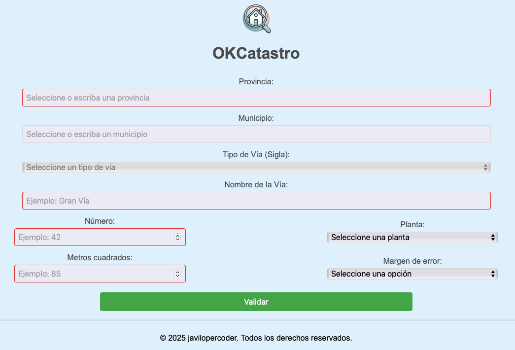 Vista previa del proyecto OKCatastro