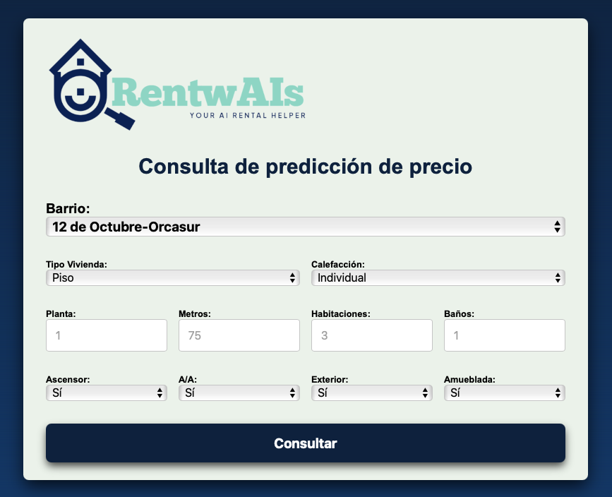 Vista previa del proyecto RentwAIs